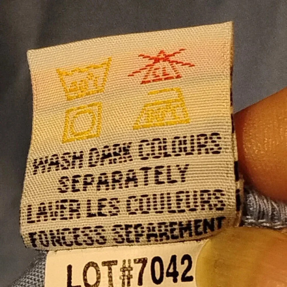 Gold Star Men's Wash N Wear Blue Long Sleeve Uniform Dress Shirt Size  2XL - Picture 5 of 14